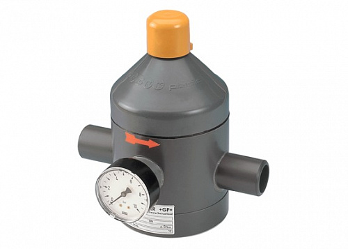 Клапан понижения давления, GF, PVC-U, тип V 782, клеевые патрубки, метрические